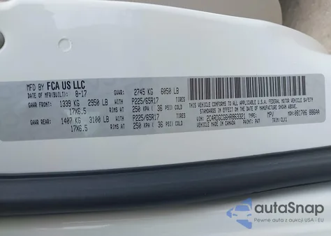 2017 Dodge Grand Caravan Sxt from USA, damaged, VIN 2C4RDGCG6HR863321